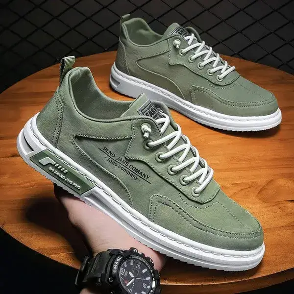 Breathable Lightweight Canvas Sneakers for Men