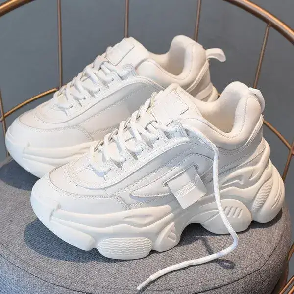 Women Fashion Cream Blue Canvas Lace‑Up Sneakers